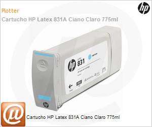 CZ686A - Cartucho de tinta original HP 831A Latex Ciano Claro 775ml 