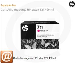 G0Y87A - Cartucho magenta HP Latex 821 400 ml