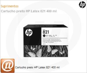 G0Y89A - Cartucho preto HP Latex 821 400 ml