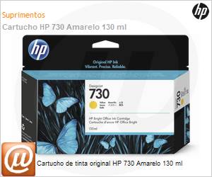 P2V64A - Cartucho de tinta original HP 730 Amarelo 130 ml