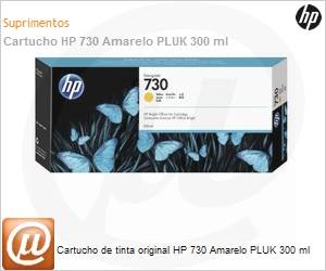 P2V70A - Cartucho de tinta original HP 730 Amarelo PLUK 300ml 