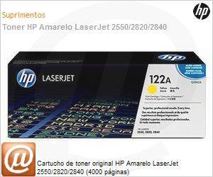 Q3962A - Cartucho de toner original HP Amarelo LaserJet 2550/2820/2840 (4000 pginas)