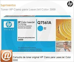 Q7561A - Cartucho de toner original HP Ciano para LaserJet Color 3000