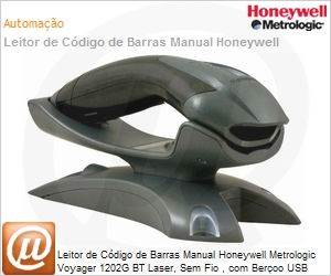 1202G-2USB-5 - Leitor de Cdigo de Barras Manual Honeywell Metrologic Voyager 1202G BT Laser, Sem Fio , com Beroo USB Preto