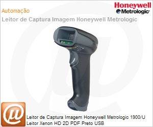 1900gHD-2USB - Leitor de Captura Imagem Honeywell Metrologic 1900/U Leitor Xenon HD 2D PDF Preto USB