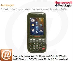 6000LU1-GC111SE1 - Coletor de dados sem fio Honeywell Dolphin 6000 LU Wi-Fi Bluetooth GPS Windows Mobile 6.5 Professional