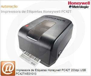 PC42TWE01013 - Impressora de Etiquetas Honeywell PC42T 203dpi USB PC42TWE01013