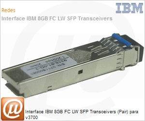 00AR095 - Interface IBM 8GB FC LW SFP Transceivers (Pair) para v3700