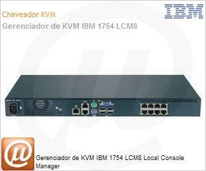 1754A1X - Gerenciador de KVM IBM 1754 LCM8 Local Console Manager