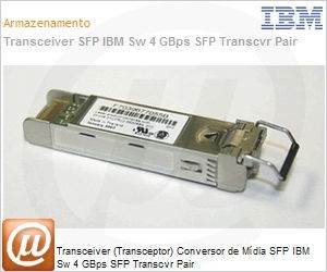18122410-81A - Transceiver (Transceptor) Conversor de Mdia SFP IBM Sw 4 GBps SFP Transcvr Pair