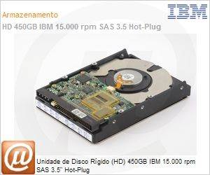 42D0519 - Unidade de Disco Rgido (HD) 450GB IBM 15.000 rpm SAS 3.5" Hot-Plug