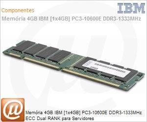 44T1483 - Memria 4GB IBM [1x4GB] PC3-10600E DDR3-1333MHz ECC Dual RANK para Servidores
