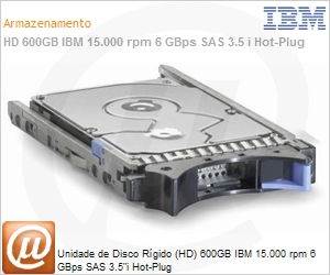 44W2244 - Unidade de Disco Rgido (HD) 600GB IBM 15.000 rpm 6 GBps SAS 3.5"i Hot-Plug