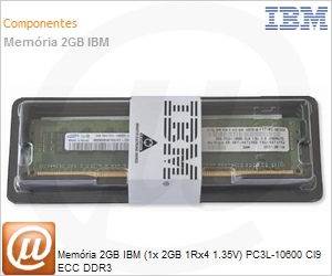 49Y1393 - Memria 2GB IBM (1x 2GB 1Rx4 1.35V) PC3L-10600 Cl9 ECC DDR3