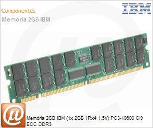 49Y1429 - Memria 2GB IBM (1x 2GB 1Rx4 1.5V) PC3-10600 Cl9 ECC DDR3