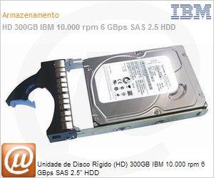 49Y1836 - Unidade de Disco Rgido (HD) 300GB IBM 10.000 rpm 6 GBps SAS 2.5" HDD
