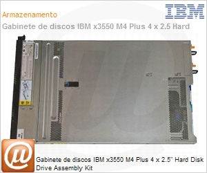 81Y6657 - Gabinete de discos IBM x3550 M4 Plus 4 x 2.5" Hard Disk Drive Assembly Kit