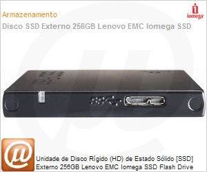 35143 - Unidade de Disco Rgido (HD) de Estado Slido [SSD] Externo 256GB Lenovo EMC Iomega SSD Flash Drive SuperSpeed USB 3.0