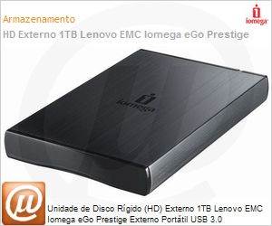 35194 - Unidade de Disco Rgido (HD) Externo 1TB Lenovo EMC Iomega eGo Prestige Externo Porttil USB 3.0