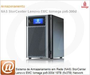 35994 - Sistema de Armazenamento em Rede (NAS) StorCenter Lenovo EMC Iomega px6-300d 18TB (6x3TB) Network Storage Server Class Series