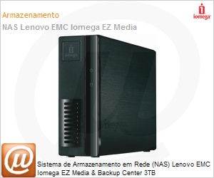70A29002LA - Sistema de Armazenamento em Rede (NAS) Lenovo EMC Iomega EZ Media & Backup Center 3TB