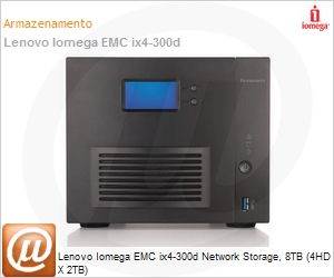 70B89001LA - Lenovo Iomega EMC ix4-300d Network Storage, 8TB (4HD X 2TB)