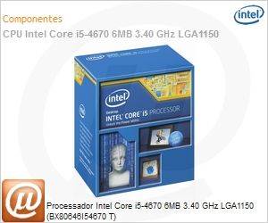 928635 - Processador Intel Core i5-4670 6MB 3.40 GHz LGA1150 (BX80646I54670 T)