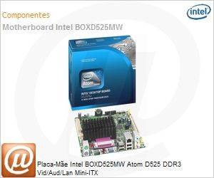 BOXD525MW - Placa-Me Intel BOXD525MW Atom D525 DDR3 Vid/Aud/Lan Mini-ITX