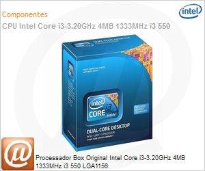 BX80616I3550 - Processador Box Original Intel Core i3-3.20GHz 4MB 1333MHz i3 550 LGA1156