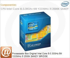 BX80623I52500K - Processador Box Original Intel Core i5-3.30GHz 6M 1333MHz i5 2500K SANDY BRIDGE