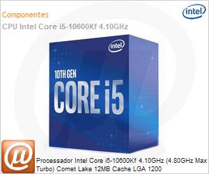 BX8070110600KFN - Processador Intel Core i5-10600Kf 4.10GHz (4.80GHz Max Turbo) Comet Lake 12MB Cache LGA 1200 Bx8070110600Kf 10 Gerao