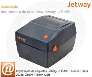 JLP-100 - Impressora de etiquetas Jetway JLP-100 Trmica Direta 203dpi 25mm-115mm USB