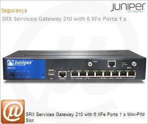 SRX210H - SRX Services Gateway 210 with 6 XFe Ports 1 x Mini-PIM Slot