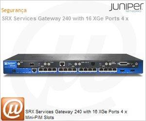 SRX240H - SRX Services Gateway 240 with 16 XGe Ports 4 x Mini-PIM Slots