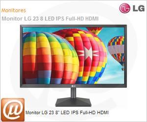 24MK430H-B.AWZM - Monitor 23 8" LED LG 24MK430H-B IPS Full HD HDMI