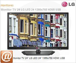 24MN33N-PC.AWZ - Monitor TV 24" LG LED 24" 1366x768 HDMI USB