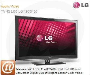 42CS460 - Televiso 42" LCD LG 42CS460 HDMI Full HD com Conversor Digital USB Intelligent Sensor Clear Voice