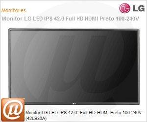 42LS33A-5D.AWZ - Monitor LG LED IPS 42.0" Full HD HDMI Preto 100-240V (42LS33A)