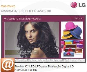 42WS50B - Monitor 42" LED LFD para Sinalizao Digital LG 42WS50B Full HD