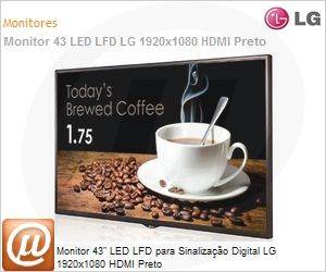 43SE3KB-B - Monitor 43" LED LFD para Sinalizao Digital LG 1920x1080 HDMI Preto