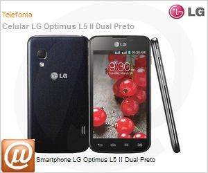 LGP875H.ABRABK - Smartphone LG Optimus L5 II Dual Preto