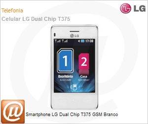 LGT375.ABRAWH - Smartphone LG Dual Chip T375 GSM Branco
