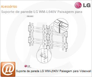 WM-L640V - Suporte de parede LG WM-L640V Paisagem para Videowall