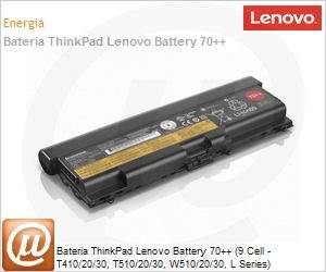 0A36303 - Bateria ThinkPad Lenovo Battery 70++ (9 Cell - T410/20/30, T510/20/30, W510/20/30, L Series)