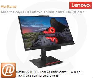 11GDPAR1US - Monitor 23,8" LED Lenovo ThinkCentre TIO24Gen 4 Tiny-in-One Full HD USB 3 Anos
