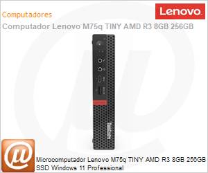 11JQ001KBO - Desktop PC Lenovo ThinkCentre M75q Tiny Gen2 AMD Ryzen 3 8GB DDR4 256GB SSD Windows 11 Pro