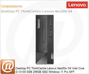 13F40002BO - Desktop PC ThinkCentre Lenovo Neo50s G4 Intel Core i3-13100 8GB 256GB SSD Windows 11 Pro SFF 