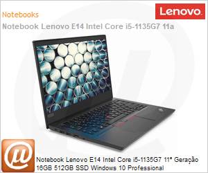 20TB000HBO - Notebook Lenovo ThinkPad E14 Intel Core i5-1135G7 11 Gerao (2.4GHz 8MB 4 Ncleos) 16GB 512GB SSD Windows 10 Pro