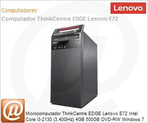 3484A32 - Desktop-PC ThinkCentre EDGE Lenovo E72 Intel Core i3-2130 (3.40GHz) 4GB 500GB DVD-RW Windows 7 Professional 64 VGA/DVI
