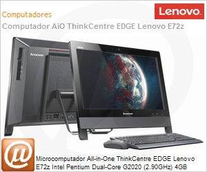 3569GPP - Desktop-PC All-in-One ThinkCentre EDGE Lenovo E72z Intel Pentium Dual-Core G2020 (2.90GHz) 4GB 500GB 20" DVD-RW Windows 8 Professional 64